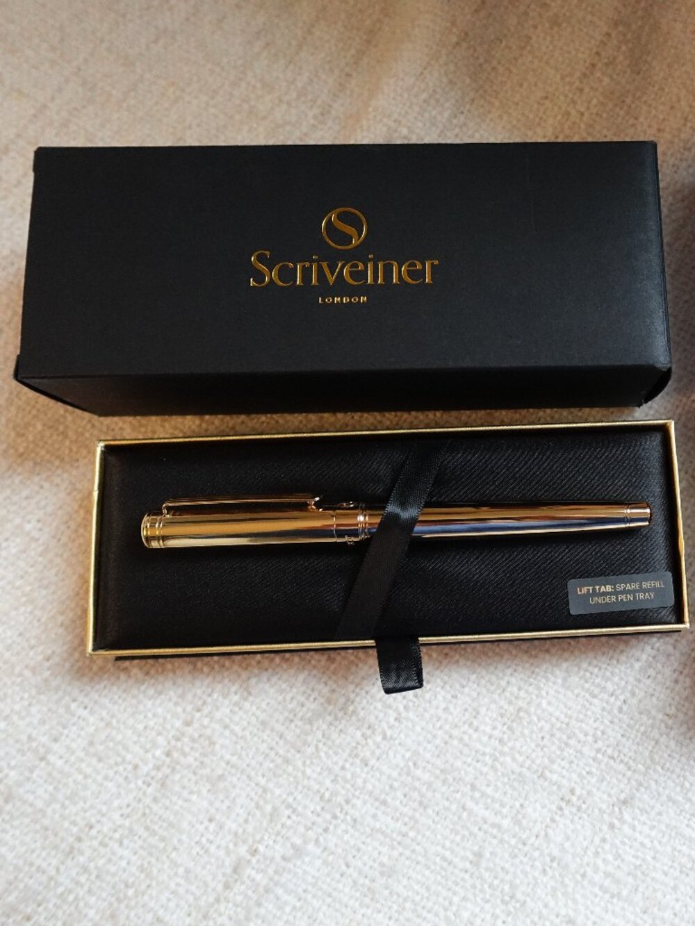 Scriveiner Classic Gold Ballpoint Pen New